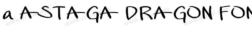 a ASTAGA DRAGON FONT字体转换